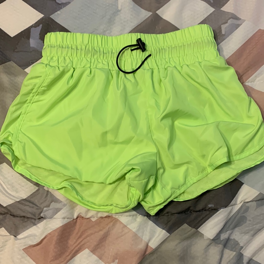 Athletic green shorts